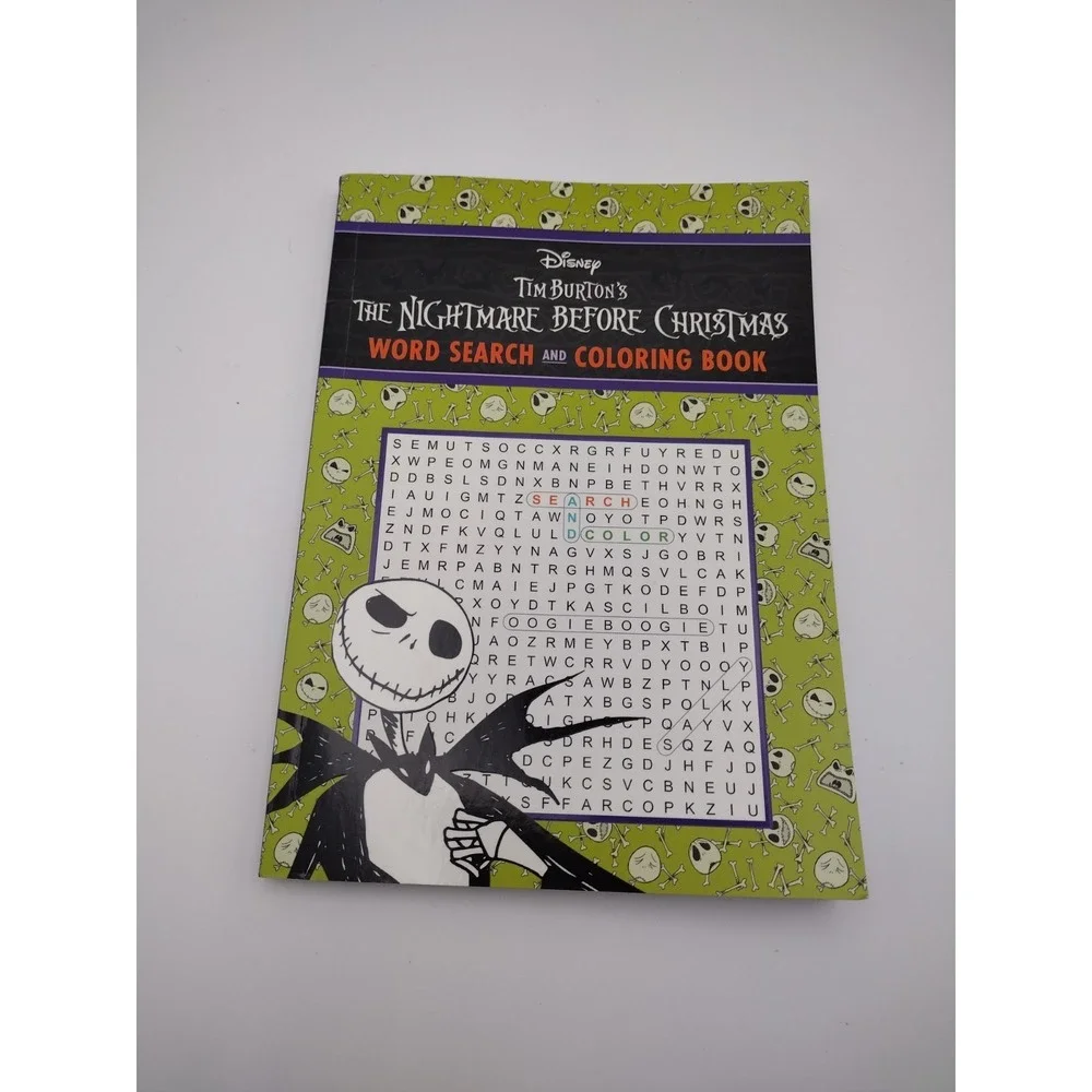 Disney Tim Burtons The Nightmare Before Christmas Word‎ Search & Coloring Book